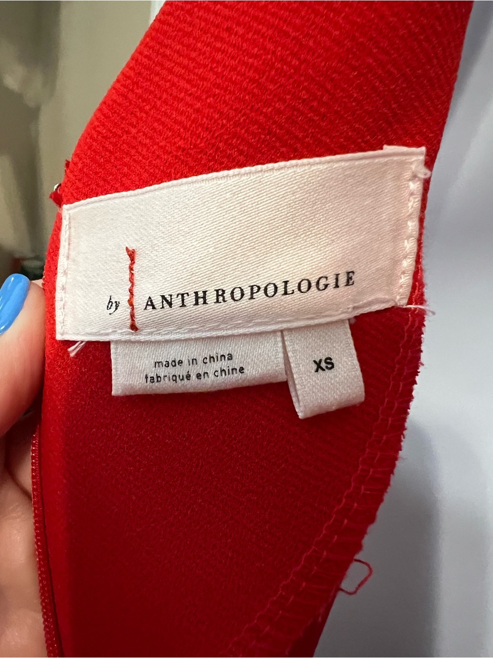 Anthropologie Vibrant Red Sleeveless V-Neck Tie-Waist Jumpsuit - Picture 7 of 8